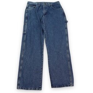 VTG Red Kap Carpenter Jeans Men 34x32 Blue Denim Workwear Utility Pants Gorpcore